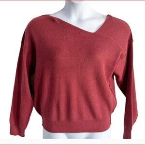 Line and Dot Sweat asymmetrical sweater